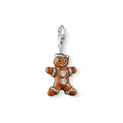 Free shipping lovers gift Super deal Ts jewelry diy gingerbread man charm pendant 0858 - 041 2 fit thomas bracelet | Украшения и