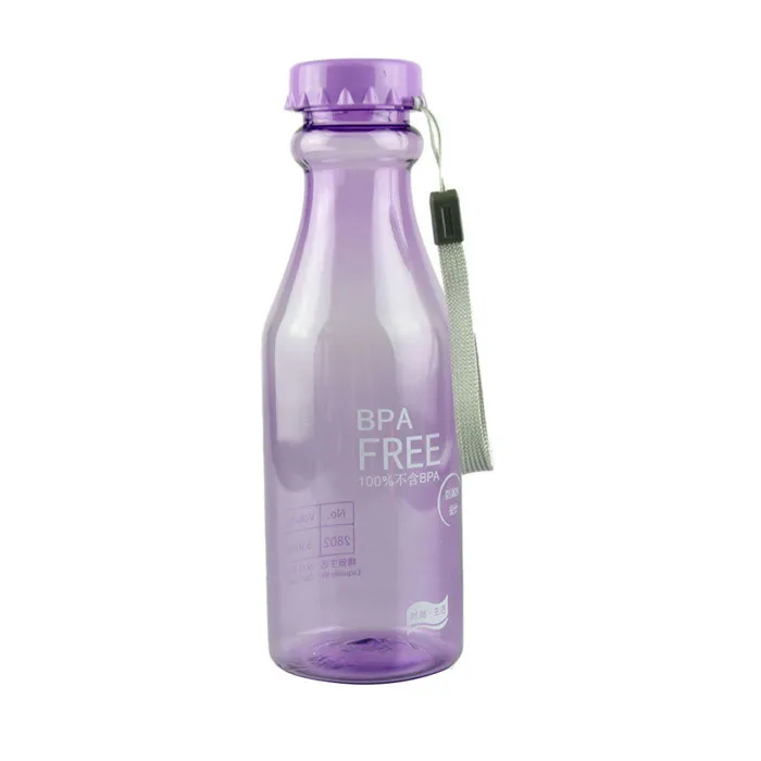 Небьющаяся портативная Герметичная Бутылка Для Воды 550 мл BPA Free велосипедная