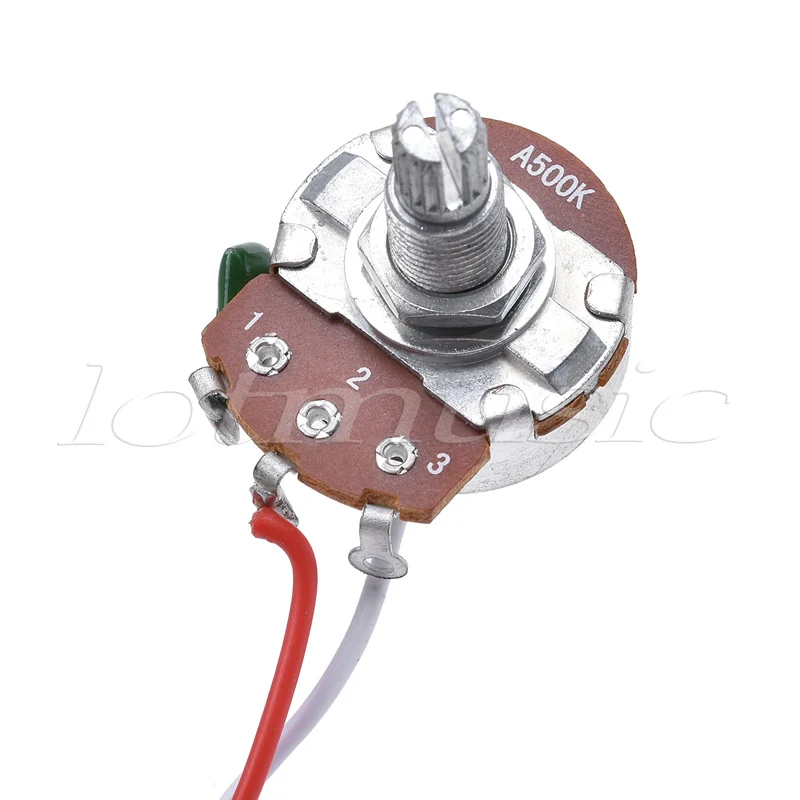 Prewired Wiring Harness Kit 3 Way Toggle Switch 500k Pots Jack for Electric Guitar Parts 2 Set | Спорт и развлечения