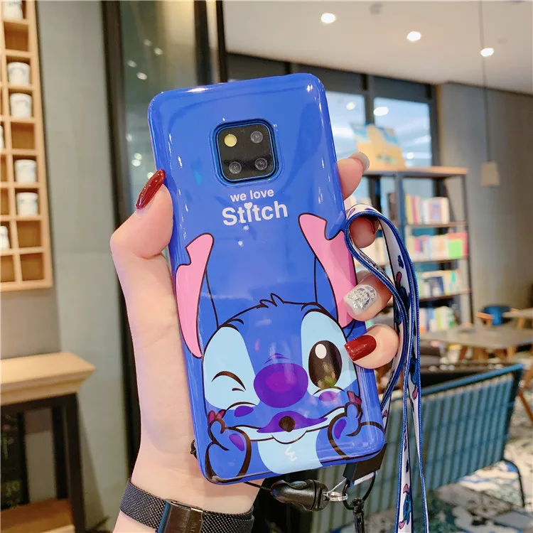 Чехол+ ремешок для huawei p30 P20 стежка, милый Винни розовый пантера мягкий чехол для телефона huawei mate20 pro nova4 чехол+ ремешок