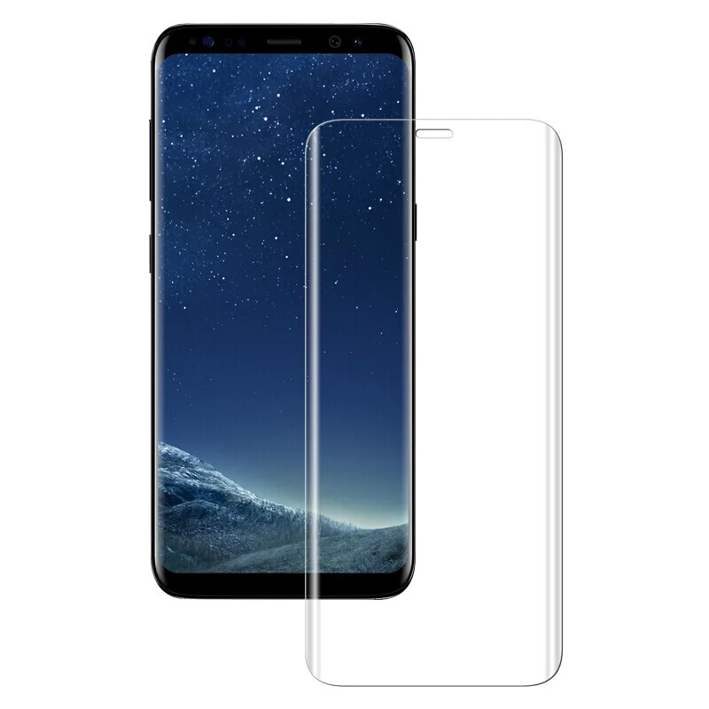 Для Samsung Galaxy S8 Plus 3D изогнутая поверхность Полное покрытие экрана прозрачное
