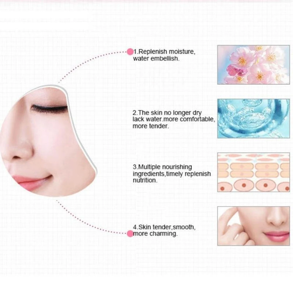 BIOAOUA 5pcs/set Facial Jelly Mask Moisturing Deep Moisturizing Hydrating Face Prevent & Refine Aging Anne | Красота и здоровье