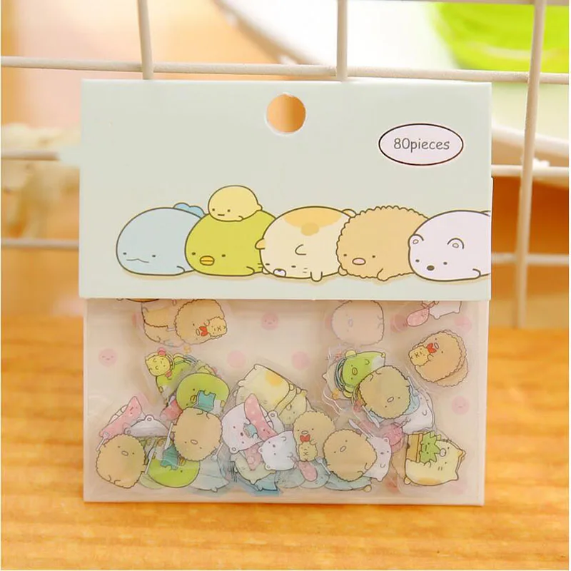 1 комплект Красочные мультфильм существо спокойной медведь пакеты Кабс Наклейки