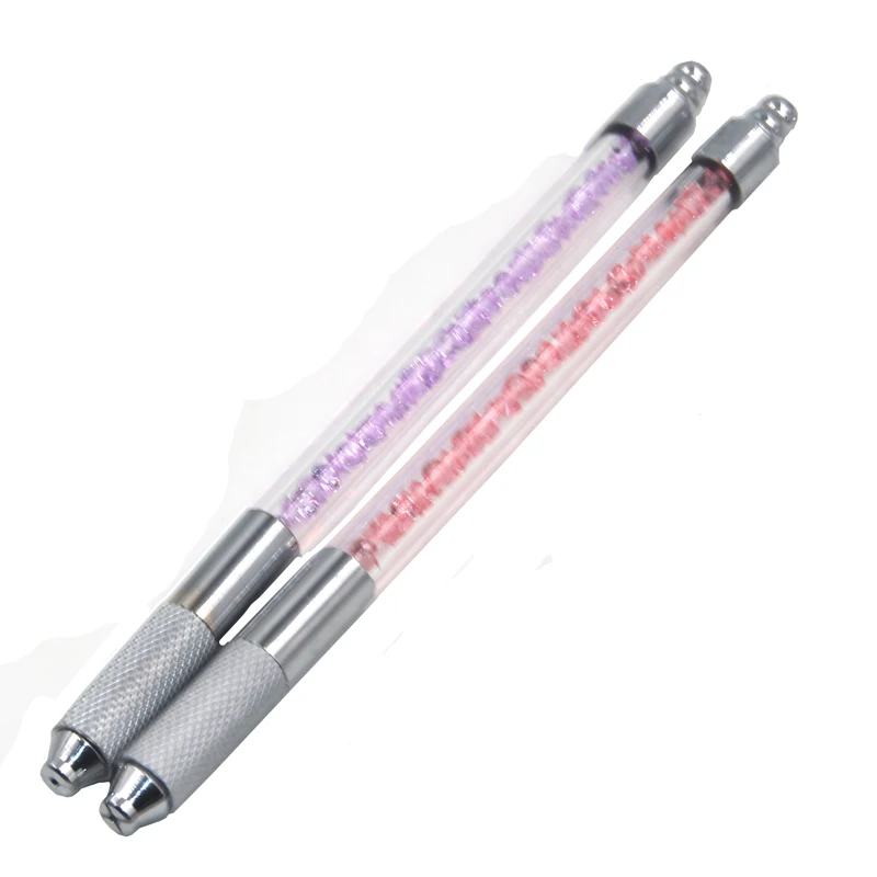 Оптовая продажа 2 шт. Корея 110 мм длина ручная микроблейдинг ручка бровь