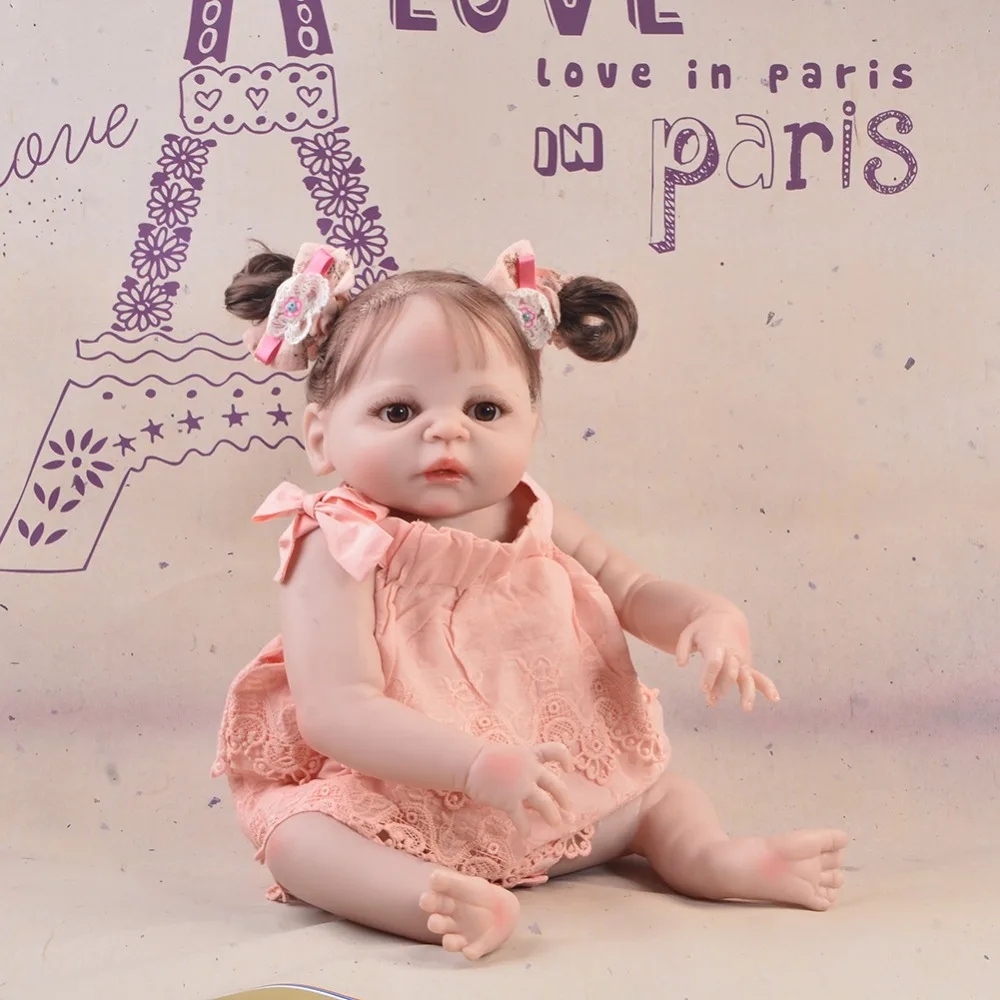 57 см bebes reborn menina NPK Baby Reborn Dolls силиконовая игрушка для тела игрушки новорожденных