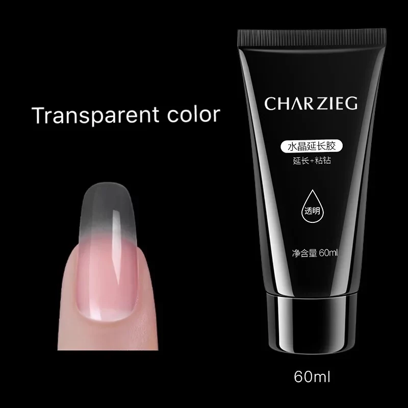 30 мл-60 мл УФ Гель-лак для ногтей расширение строитель Led polyGel прозрачная акриловая
