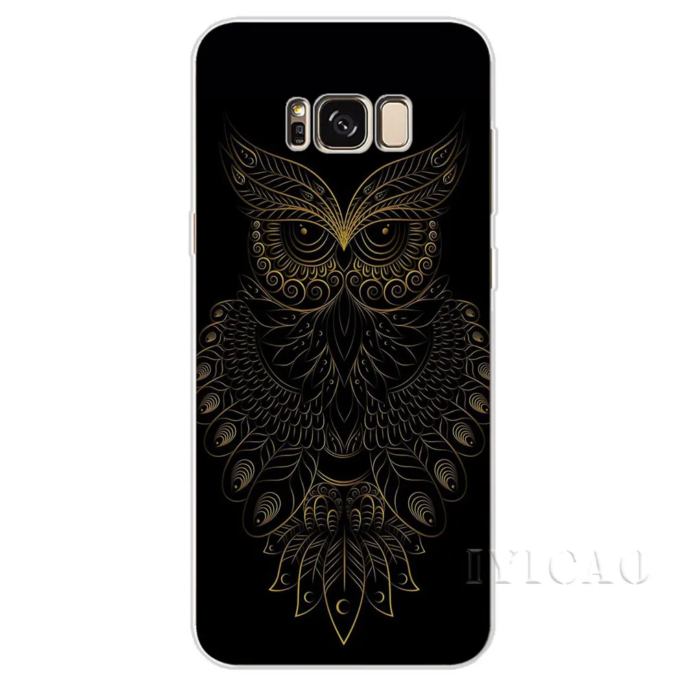 IYICAO рисунками животных совы Жесткий Чехол для Samsung Galaxy A3 A5 2015 2016 2017 A6 A7 A8 A9 плюс 2018