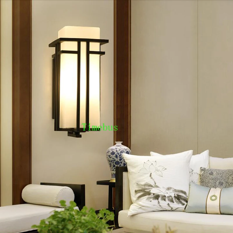 

Antique outdoor waterproof wall lamp new Chinese corridor balcony industrial outdoor wall lamp garden courtyard wall lamp