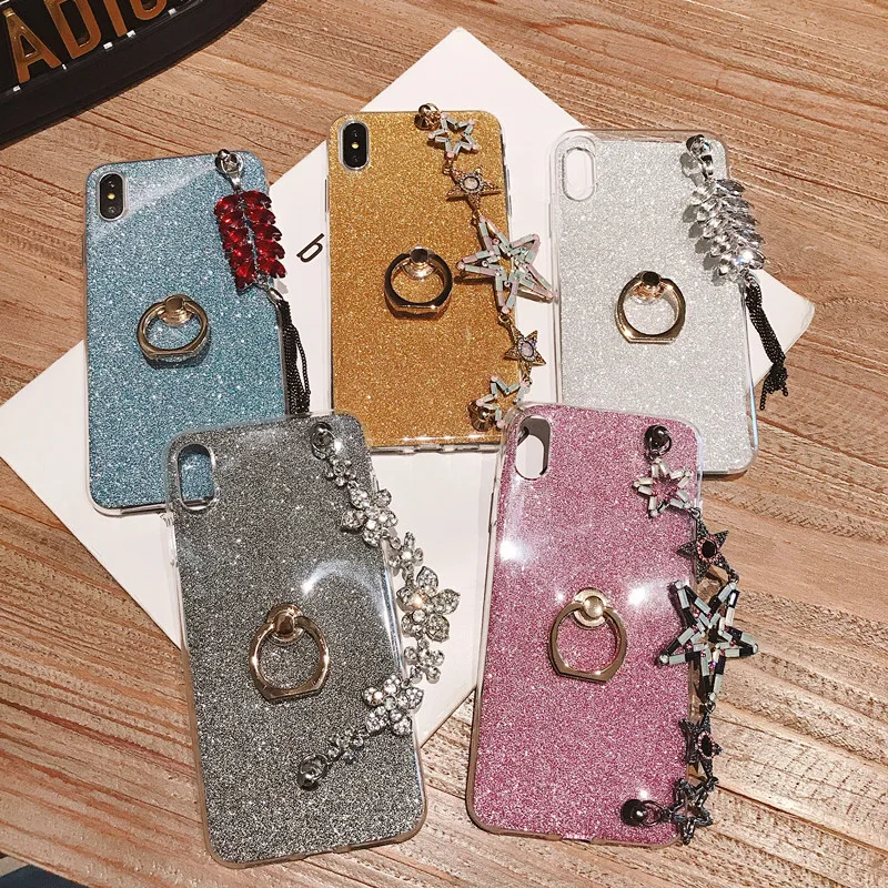 Gliiter Cases For Oppo R11S R11 R7 R7S R9 R9S Plus R17 Pro R15 Dream Mirror Ring Bracelet Cover Bumper |