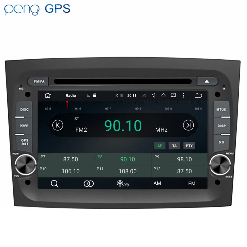 Автомобильный стерео Android 8 1 gps dvd для Fiat New Dobco навигация в автомобиле