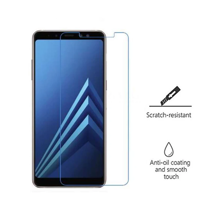 9H Защитная пленка для экрана Samsung Galaxy a7 a8 a6 plus закаленное стекло a5 a3 2015 2016 2017 2018 glas