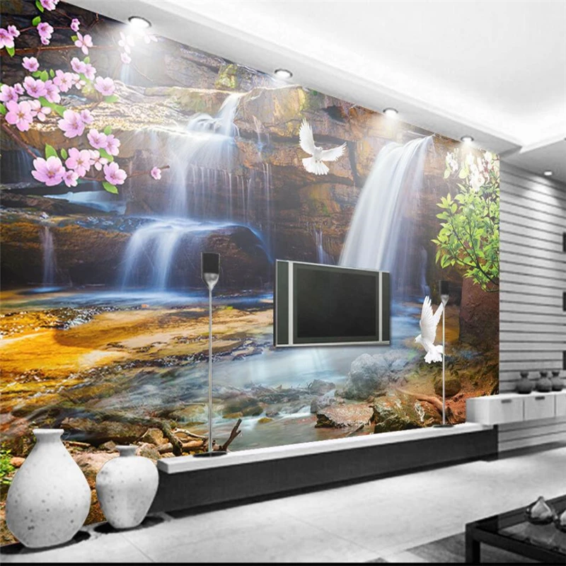 Красивый Фотофон beibehang с рисунком природного ландшафта на заказ большие зеленые