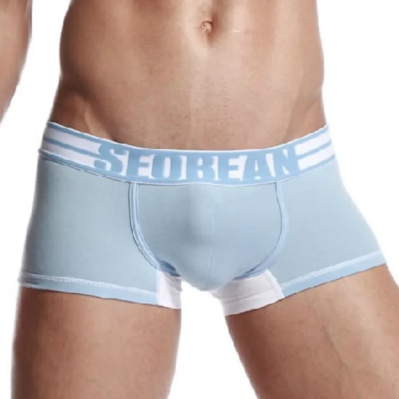 SEOBEAN Мужское хлопковое сексуальное нижнее белье ropa interior hombre стрейч|Мужские трусы