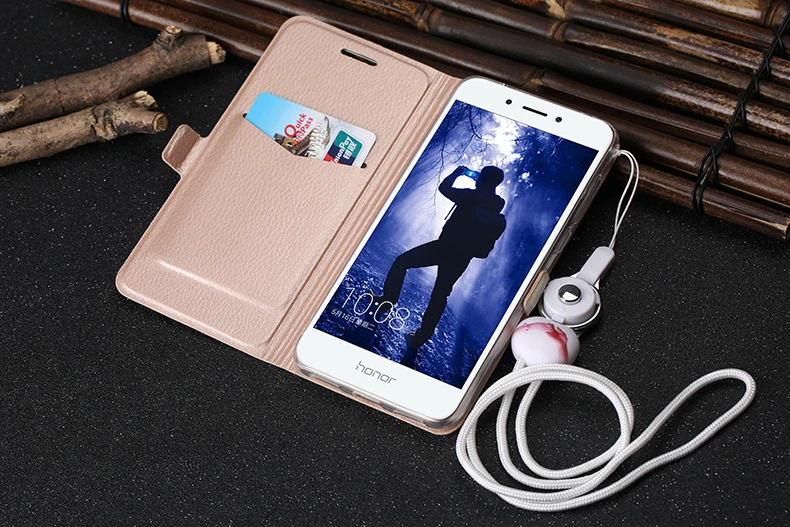 Чехол для Huawei Honor 6A откидной кожаный чехол-бумажник с рисунком из мультфильма и