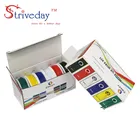 Электрический провод UL 1007 20AWG 36 мкоробка, кабельная линия, 6 цветов, смешанный набор, медные провода авиакомпании PCB, многожильный провод сделай сам