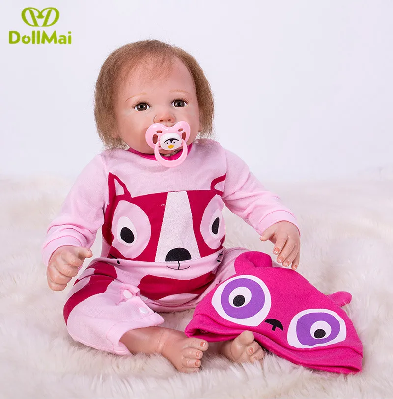 Новинка 20 дюймов 48 см силиконовая кукла для новорожденных Bonecas Baby reborn