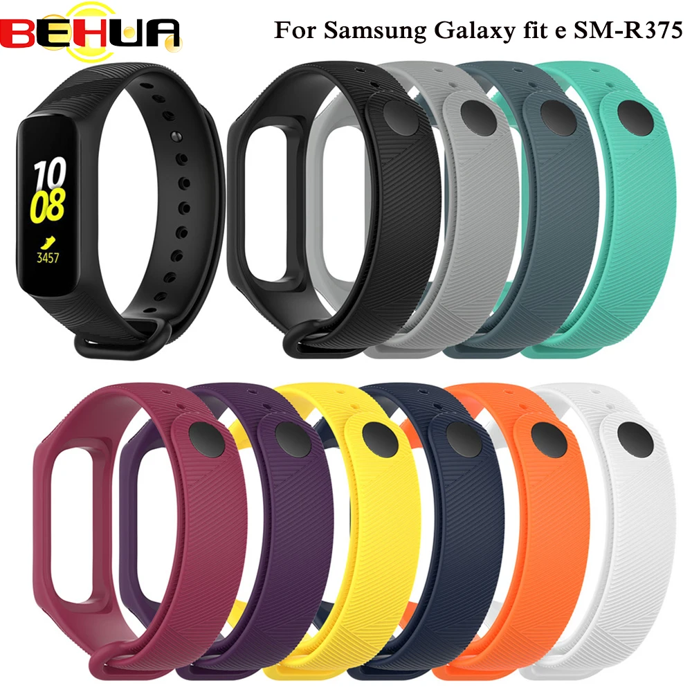 Ремешок силиконовый для смарт-часов Samsung Galaxy fit-e SM-R375 спортивный Регулируемый