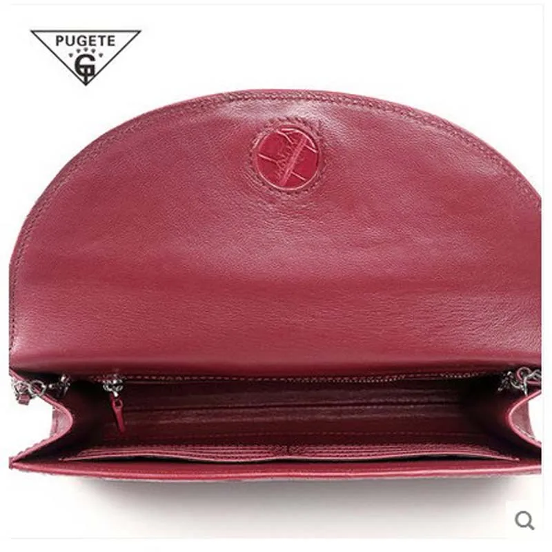 Pugete новая крокодиловая женская сумка модная на цепочке через плечо для отдыха|women