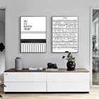 Картина на холсте с нотами в скандинавском стиле, черно-белый постер с пианино и принт, настенные картины для украшения гостиной, без рамки