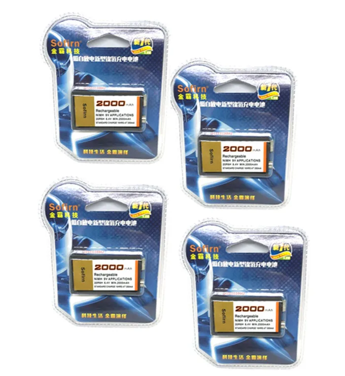 4 шт. перезаряжаемые батарейки для микрофона 2000 мАч | Электроника