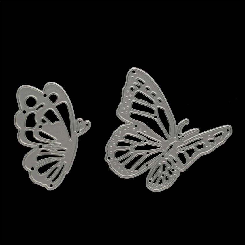 2 шт./компл. с металлической бабочкой режущие штампы для скрапбукинга Самодельные