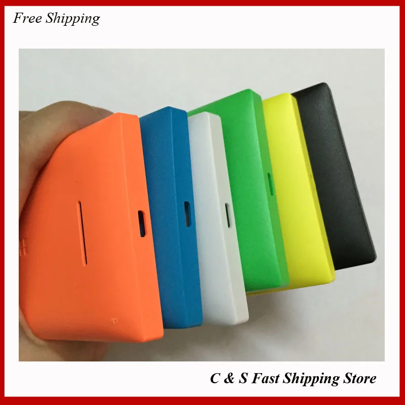 10pcs/lot original Battery Case Cover bright Surface Door Housing Back for Microsoft Lumia 435 With Side Button |