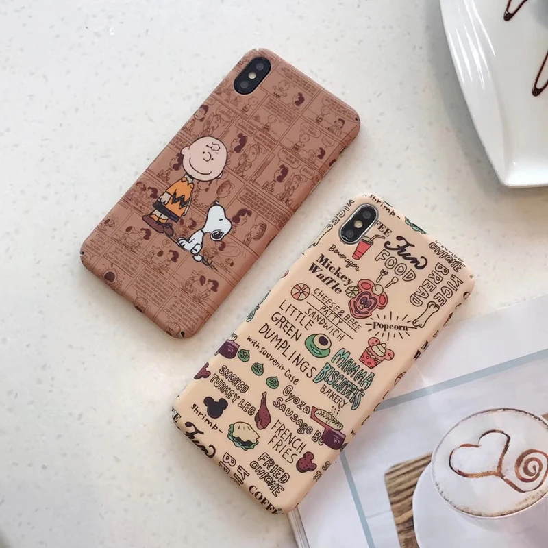 Жесткий чехол для телефона s из поликарбоната для iphone 11Pro XS MAX X XR, милый мультяшный чехол-накладка Charlie для iphone 6, 6s, 7, 8 Plus, 11, задняя крышка fundas Capa