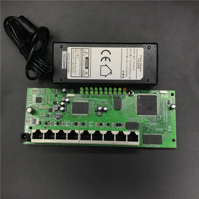 Модули роутера OEM 5/9 портов производитель t sell полный гигабитный 10/100/1000M POE 48V2A