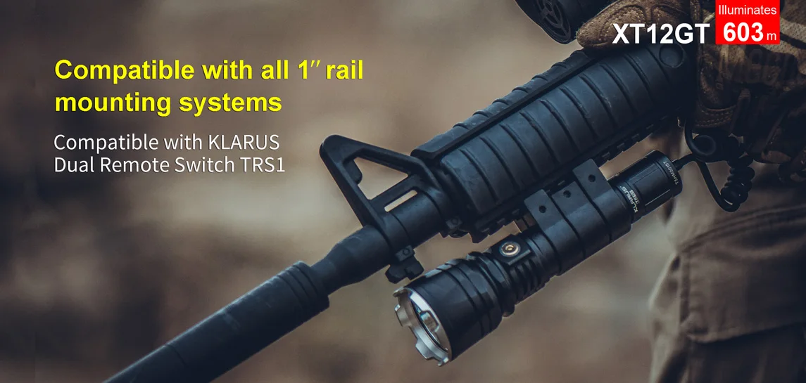 Новейший тактический фонарь KLARUS XT12GT CREE светодиодный XHP35 HI D4 1600 люмен с зарядкой от USB 3600 мАч 18650 в комплекте литий-ионный аккумулятор