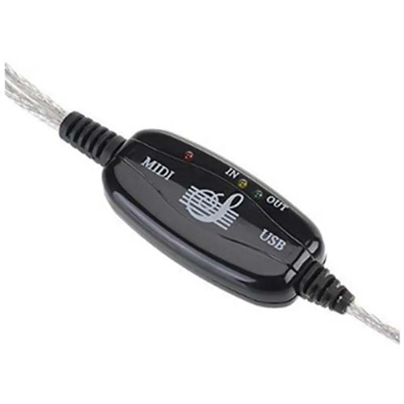 KIVOTEK 4 шт/лот midi-usb адаптер usb-кабель вход-выход кабель MIDI конвертер ПК в