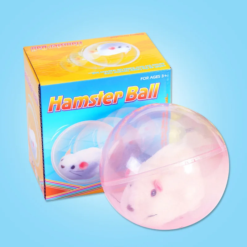 

Hot Selling Running Hamster in Ball Electric Plush Rolling Children Educational Toy