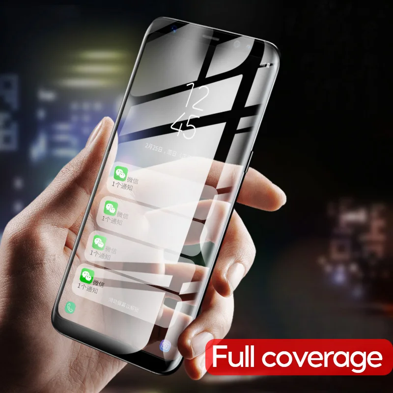 Полное покрытие 11D Закаленное стекло пленка для iPhone 7 8 7plus X XR XS MAX с 9H анти-синий светильник круглый изогнутый край протектор экрана