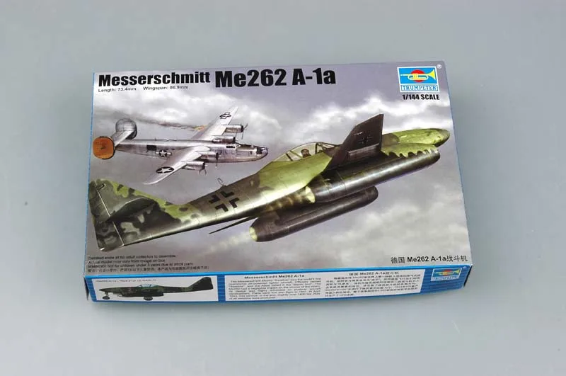Модель самолета TRUMPETER масштаба 01319 масштаб 1/144 Messerschmitt Me 262 A-1a | Игрушки и хобби