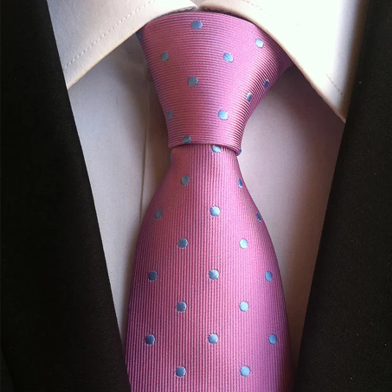 Тощий полиэстер шеи галстуки Тонкий Dot галстук Цветочные случайные мужские Gravata