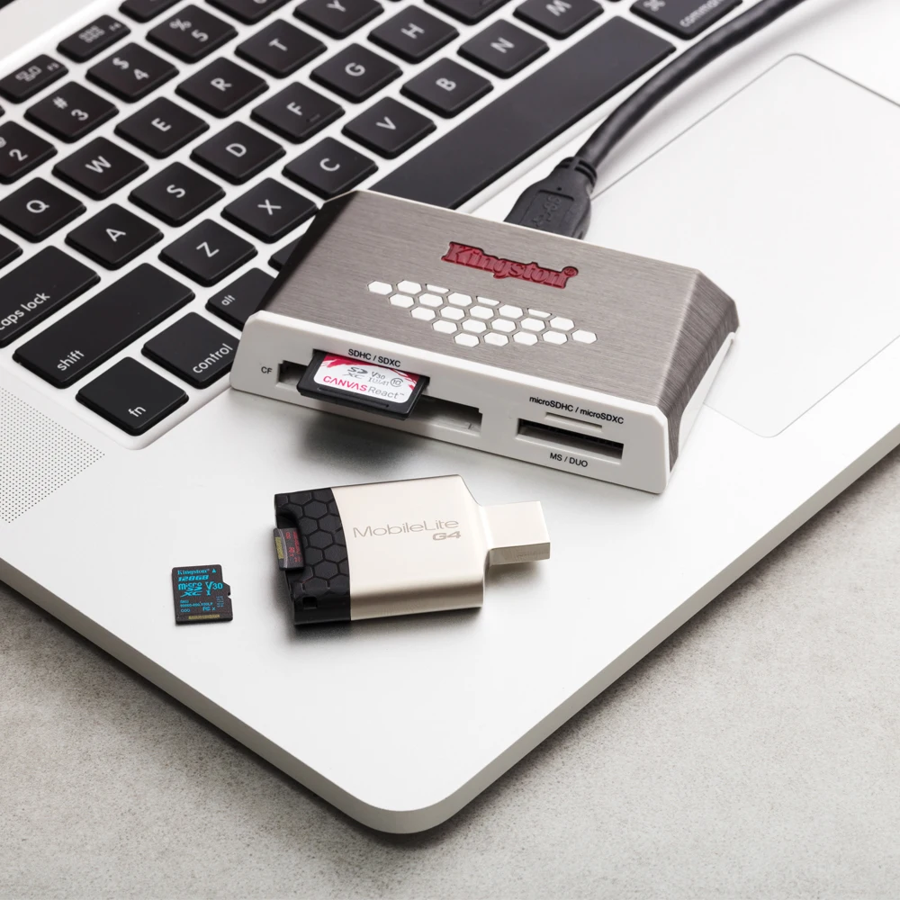 Kingston FCR HS4 Micro SD кардридер USB 3 0 Все в одном внешняя CF карта памяти ридер 2 Mulfunsctional