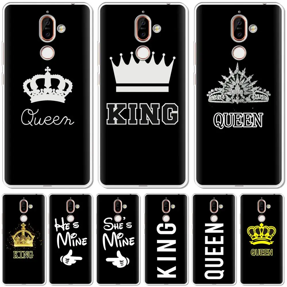 Чехол для телефона с принтом King Queen Nokia 8 7 6 5 3 2 1 чехол X7 мягкий силиконовый Plus 2018