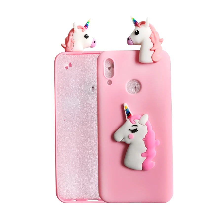 Xiao Mi A2 Lite case Soft Silicone cover For xiao redmi 6 6A Pro s2 Note 7 5 Plus 3D Unicorn Bear Panda Phone cases Coque |