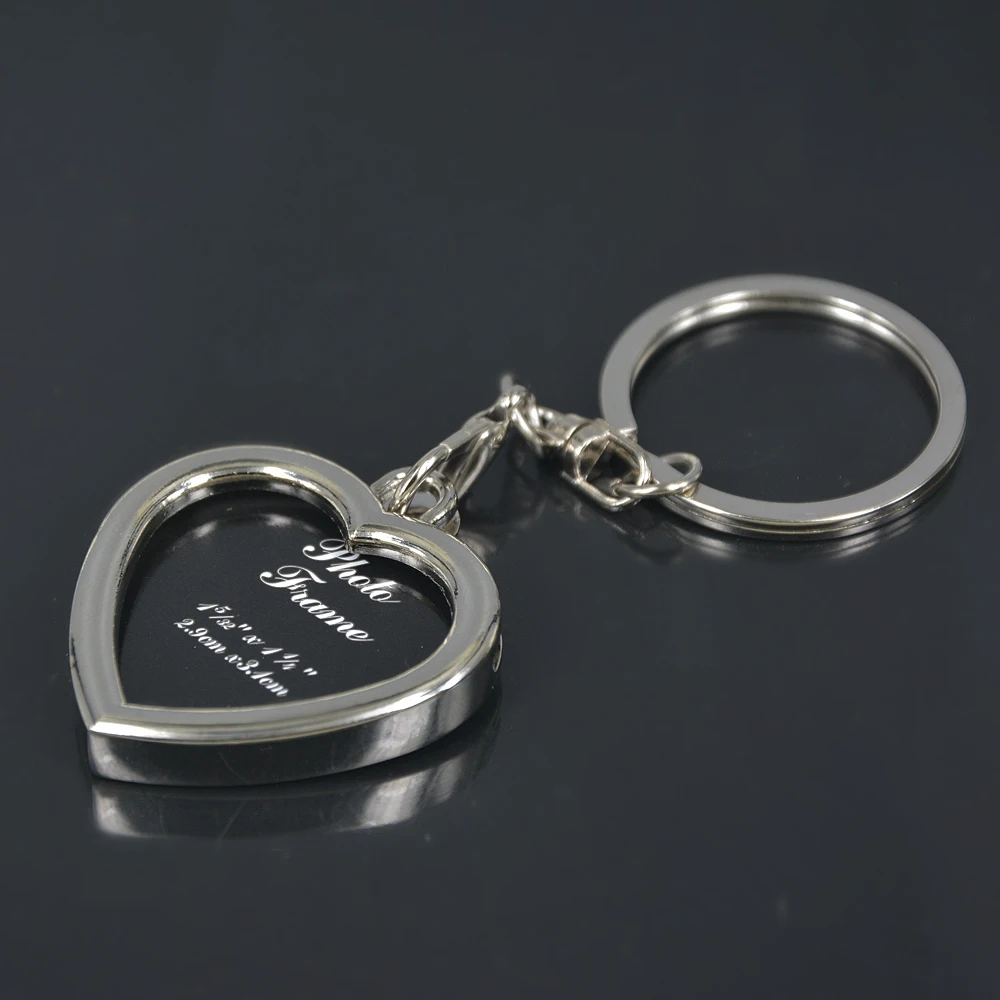 HJ Love Heart фоторамка из цинкового сплава автомобильный брелок ювелирный