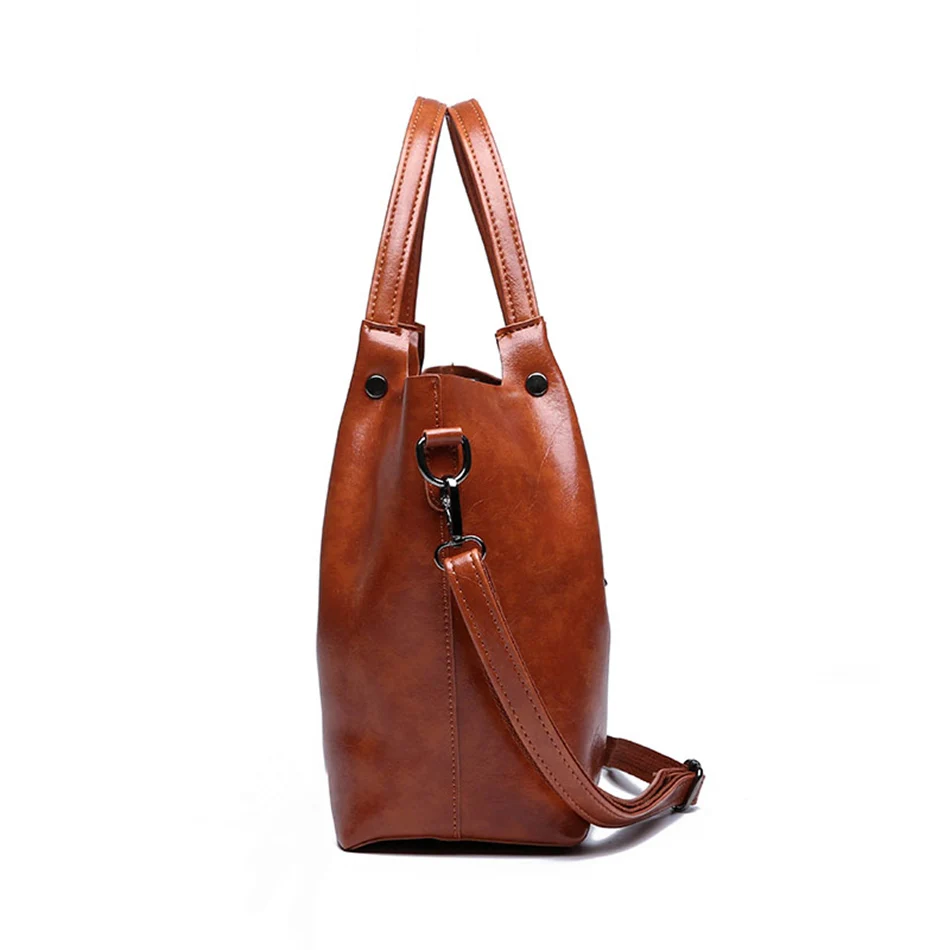 2 комплекта винтажные сумки через плечо из искусственной кожи с масляным воском