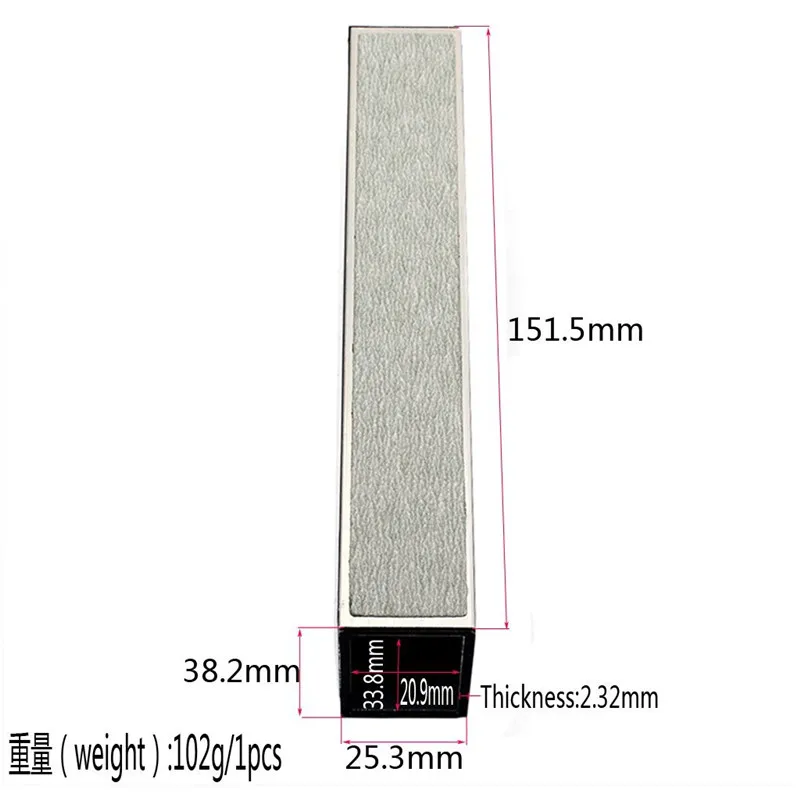 

Aluminum Alloy + Imported Sandpaper Guitar Bass Fret Leveling Files With Self-adhesive Sandpaper Guitar Parts