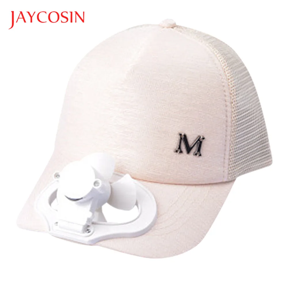Jaycosin летняя шляпа из хлопка для женщин и мужчин Регулируемый USB электродвигатель