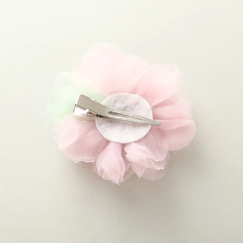 6 шт./лот для девочек мягкая кружевная ткань заколки волос с принтом детские