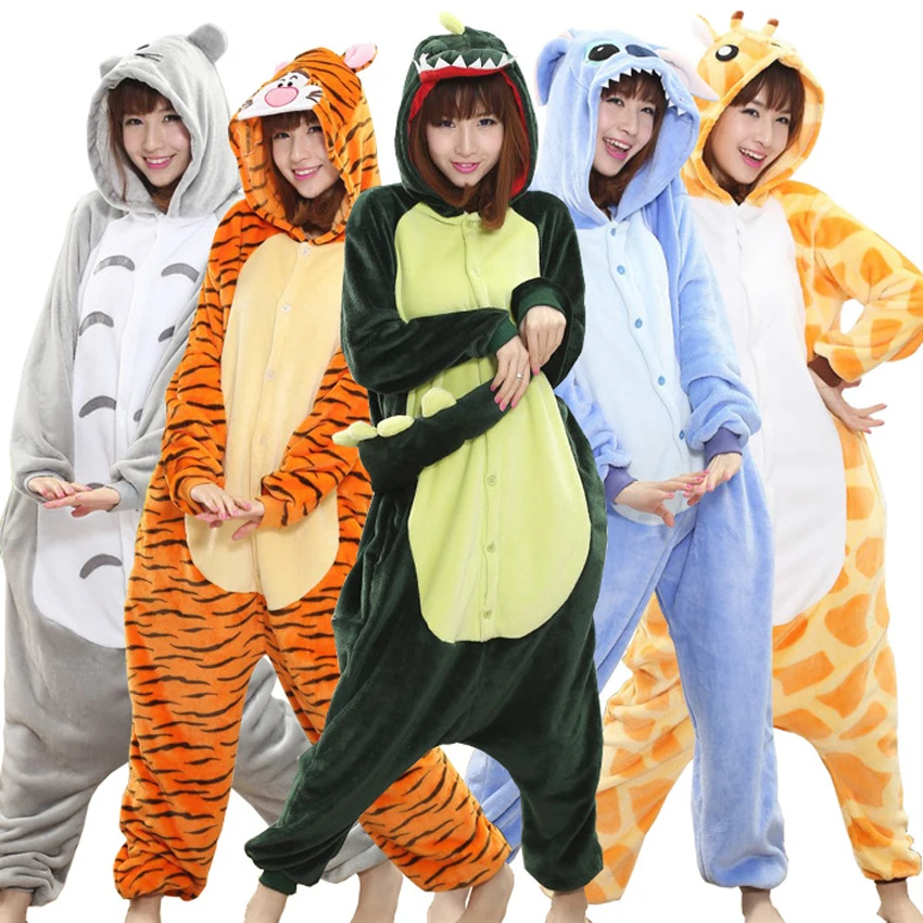 Оптовая Единорог Стежка Панда Мужская Фланели С Капюшоном Пижамы Косплей Костюм