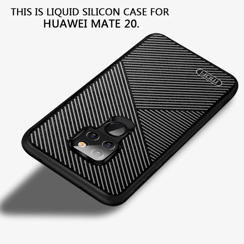 Чехол для huawei mate 20 Pro, MOFI huawei mate 20, силиконовый чехол в полоску, чехол для задней панели mate 20pro, противоскользящий эпоксидный чехол
