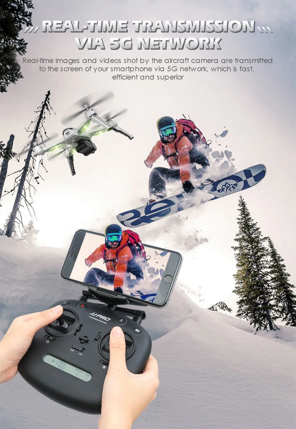 JJRC JJPRO X5 5G Wi-Fi FPV Профессиональный радиоуправляемый Дрон бесщеточный gps позиционирование удержание высоты 1080P камера с интересной точкой слежения