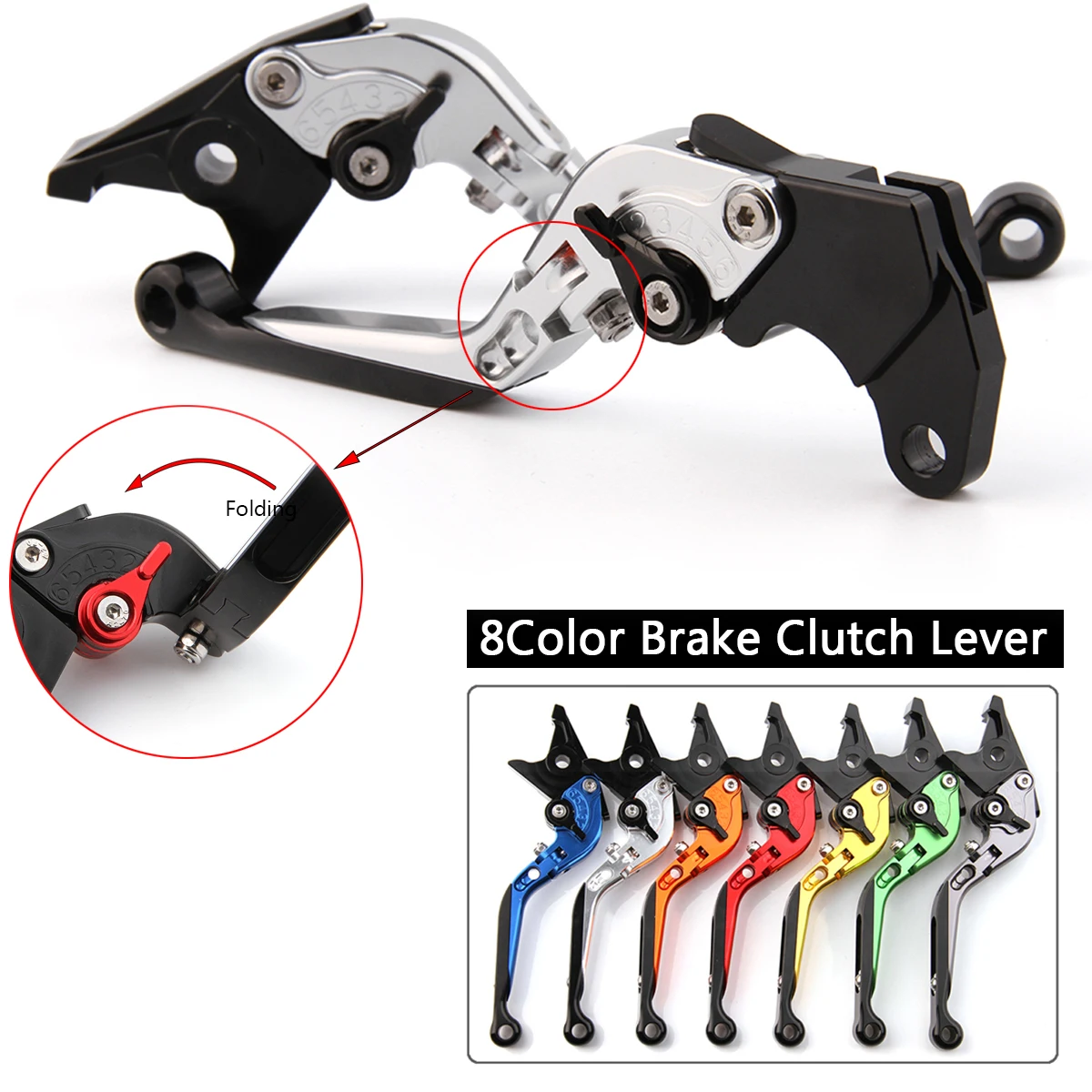 CNC рычаги для Suzuki GSXR 600/750/1000 TL1000S SV650 GSR600 GSR750 мотоциклетные регулируемые Складные