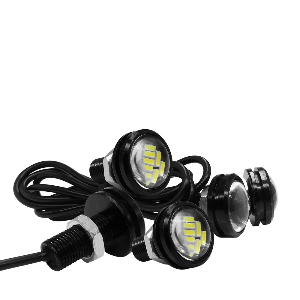 2 шт. орлиный глаз светодиодный светильник 12SMD 4014 23 мм дневные ходовые огни