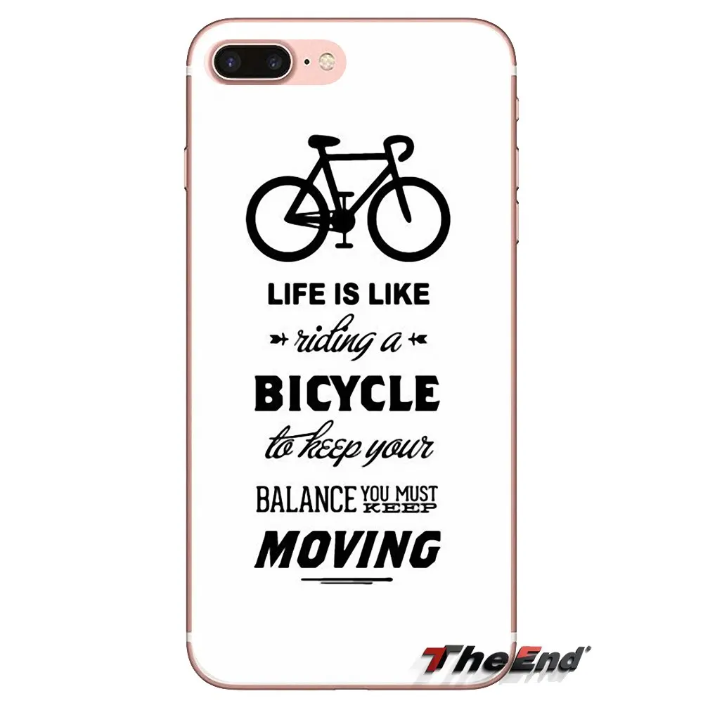 Love Bike Bicycles quotes Art Silicone Skin Case For Huawei G7 G8 P7 P8 P9 P10 P20 P30 Lite Mini Pro P Smart Plus 2017 2018 2019 |