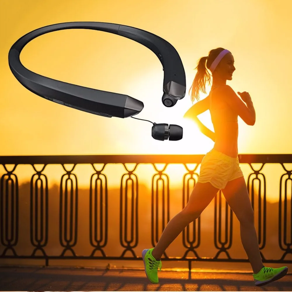 Портативная Спортивная Bluetooth гарнитура Беспроводные стереонаушники модные