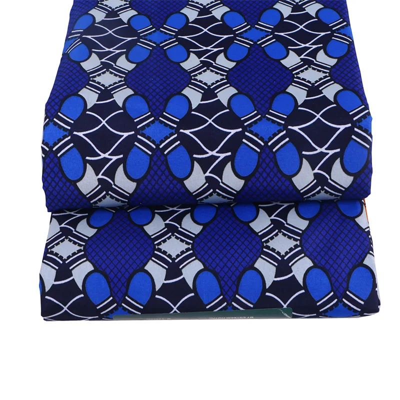 

2019 Polyester Wax Prints Fabric 2019 Ankara Binta Real Wax High Quality 6 yards African Fabric for Party Dress